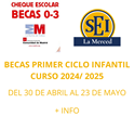 BECA PRIMER CICLO INFANTIL CURSO 2024 / 2025