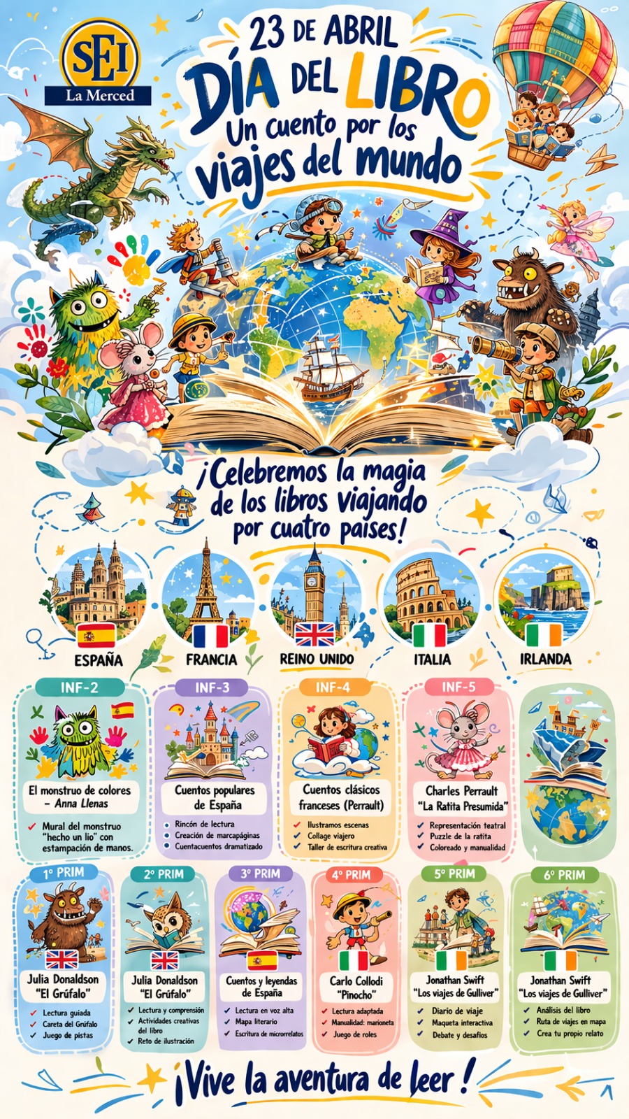 DÍA DEL LIBRO 2026 "UN VIAJE POR LOS CUENTOS DEL MUNDO"