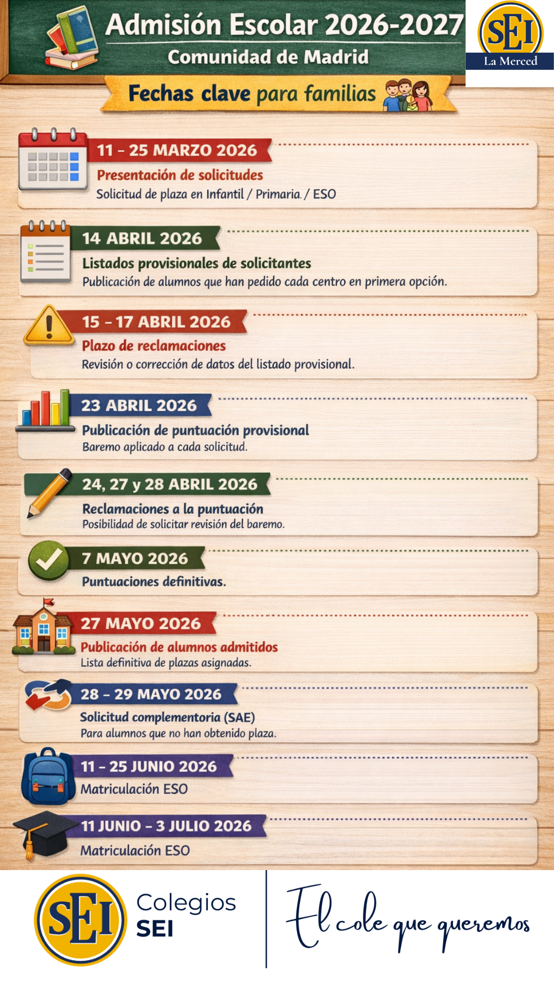 ADMISIÓN NUEVOS ALUMNOS CURSO 26-27