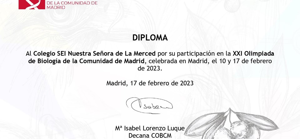 "OLIMPIADA BIOLOGÍA" (SECUNDARIA)