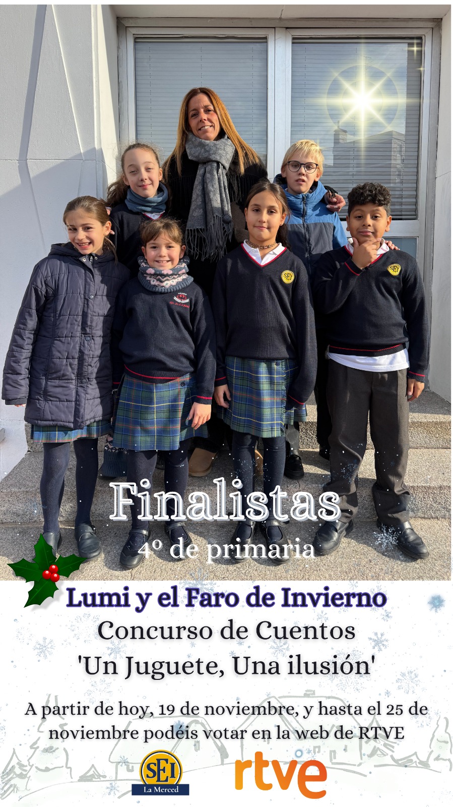 ¡FINALISTAS DEL CONCURSO "CUENTOS SOLIDARIOS DE RTVE"! (4º PRIM)