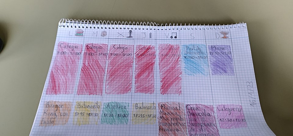 "NOS ORGANIZAMOS LA SEMANA" (4º PRIMARIA)