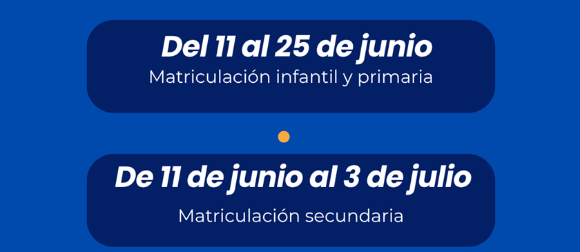 MATRICULACIÓN NUEVOS ALUMNOS CURSO 2026-2027