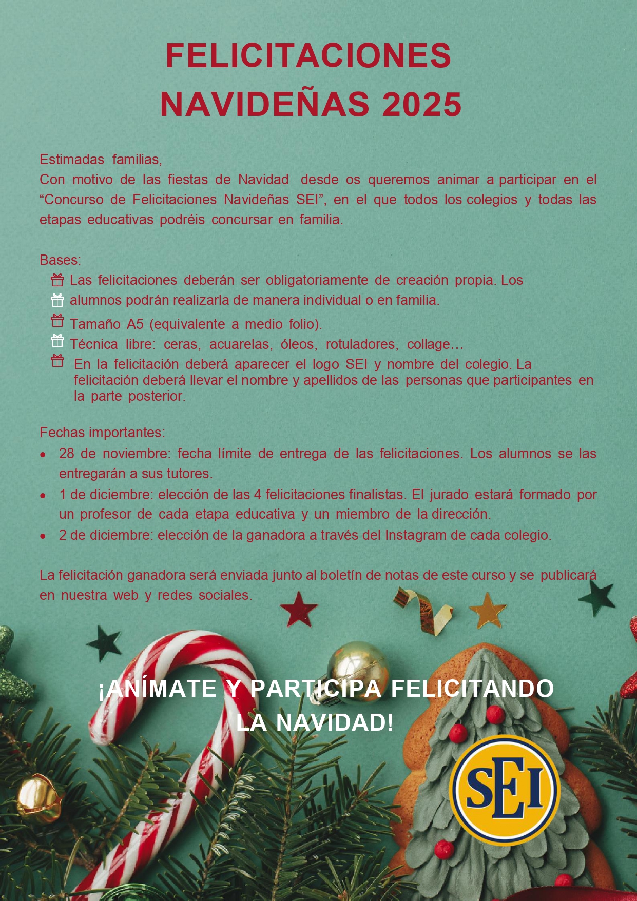 CONCURSO FELICITACIÓN NAVIDEÑA SEI 2025