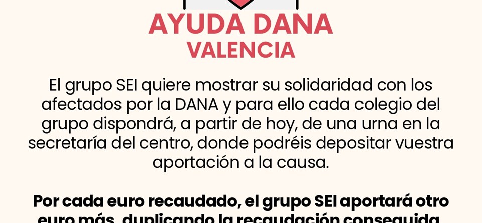 RECAUDACIÓN SOLIDARIA - DAMNIFICADOS DANA - GRUPO SEI